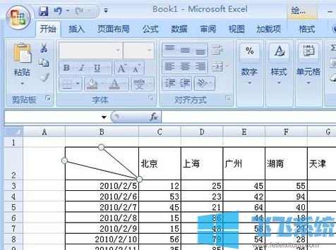 excel表格怎么画斜线?excel表格画斜线的方法