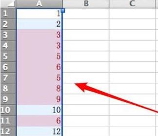 excel如何显示重复项?Excel显示重复项的方法(显示颜色)