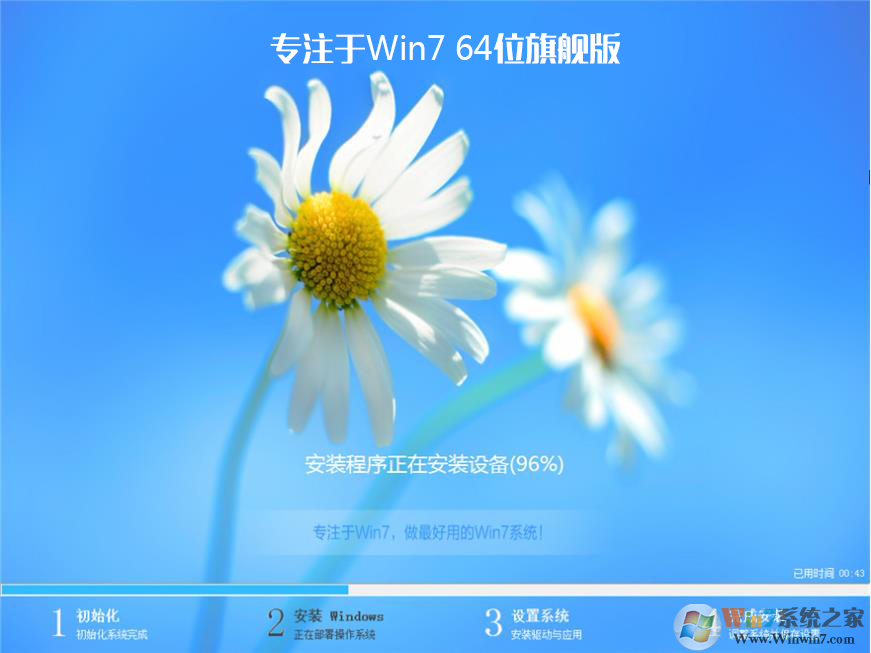 【专注于Win7】WIN7 64位旗舰版(高性能版带USB3.0,NVMe驱动)v2019.08