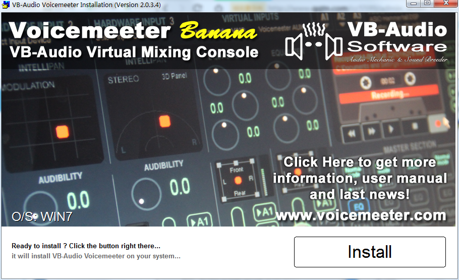 voicemeeter下载_Voicemeeter Banana(虚拟调音台)V2.6汉化免费版