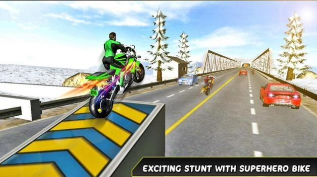 超级3D公路自行车特技游戏最新版