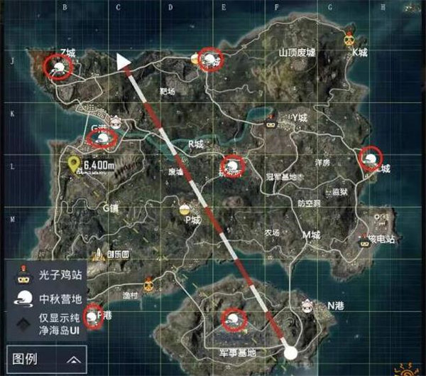 和平精英中秋节打卡点在哪里2022