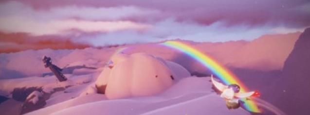 光遇在雪隐峰观赏彩虹任务怎么做