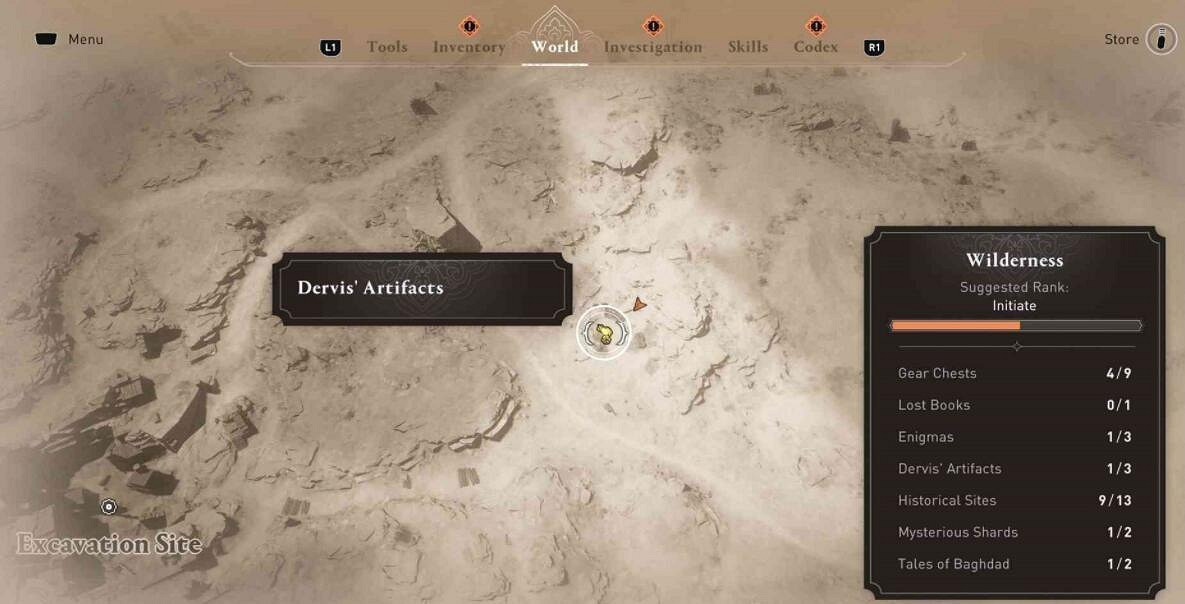 刺客信条：幻景 荒野地区文物位置一览_刺客信条：幻景 荒野地区文物在哪儿？