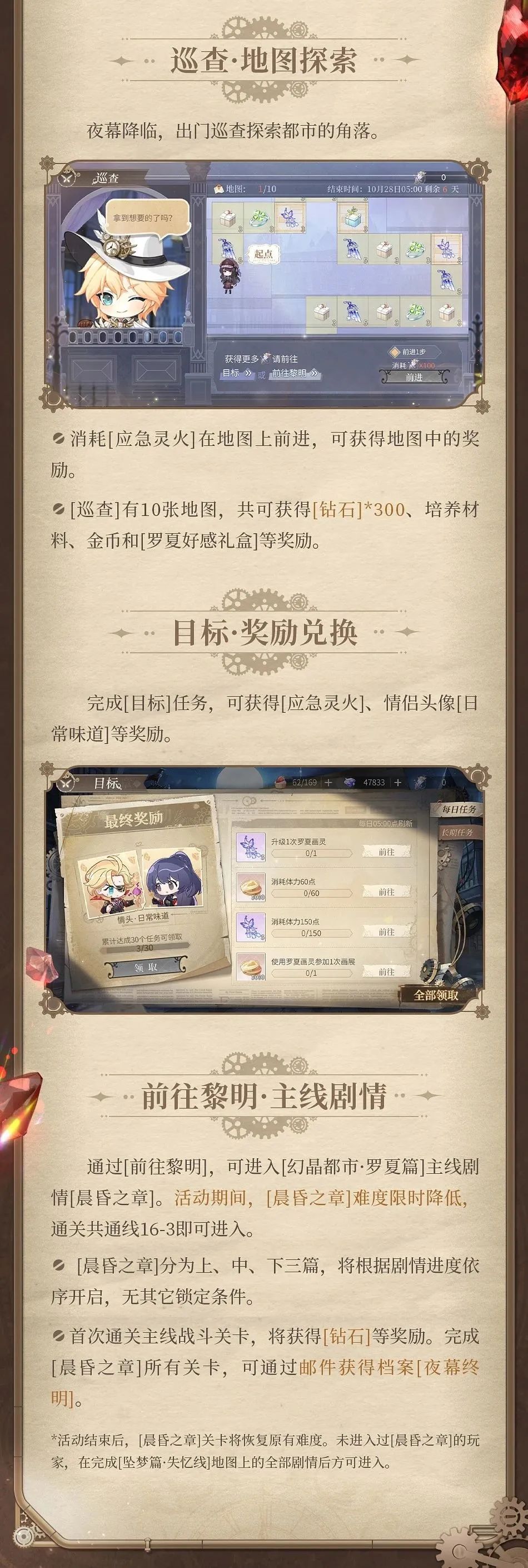 《时空中的绘旅人》晨昏之章主线活动一览_《时空中的绘旅人》晨昏之章主线活动怎么玩