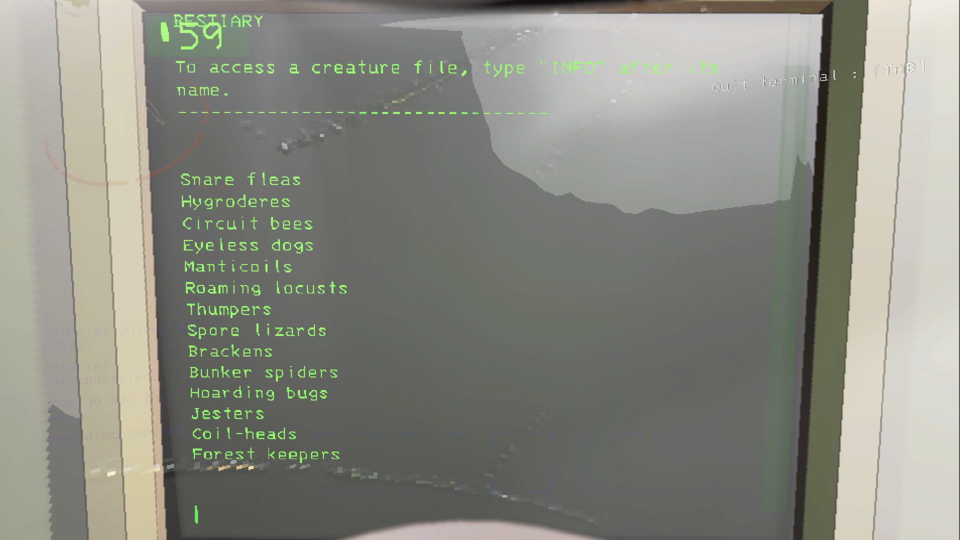 致命公司新手攻略 终端机生物图鉴使用指南_致命公司新手攻略 终端机生物图鉴中文名