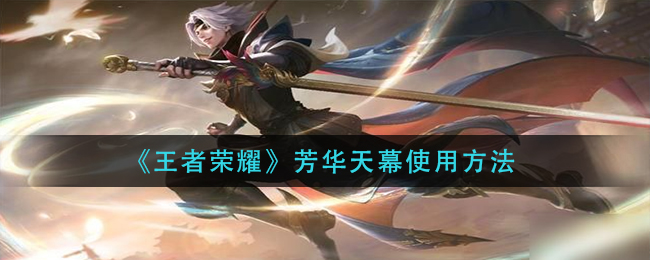 王者荣耀芳华天幕使用方法