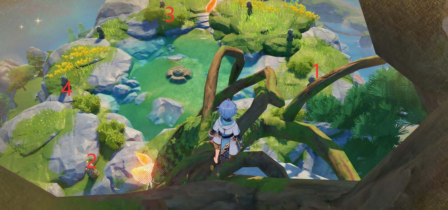 原神无妄坡石像点亮顺序攻略