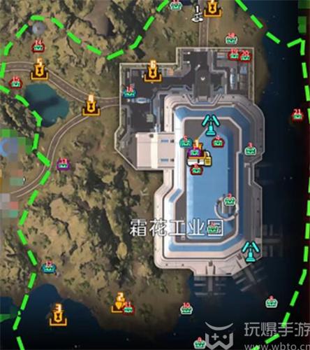 星球重启霜花工业园全宝箱位置