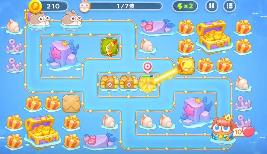 保卫萝卜4海的闺女35关攻略