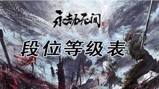 永劫无间段位等级表