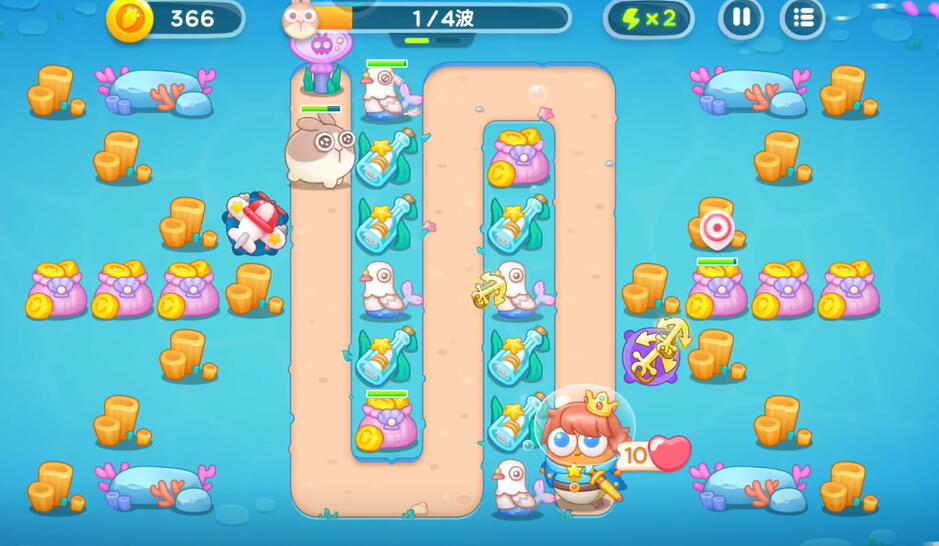 保卫萝卜4海的闺女33关攻略