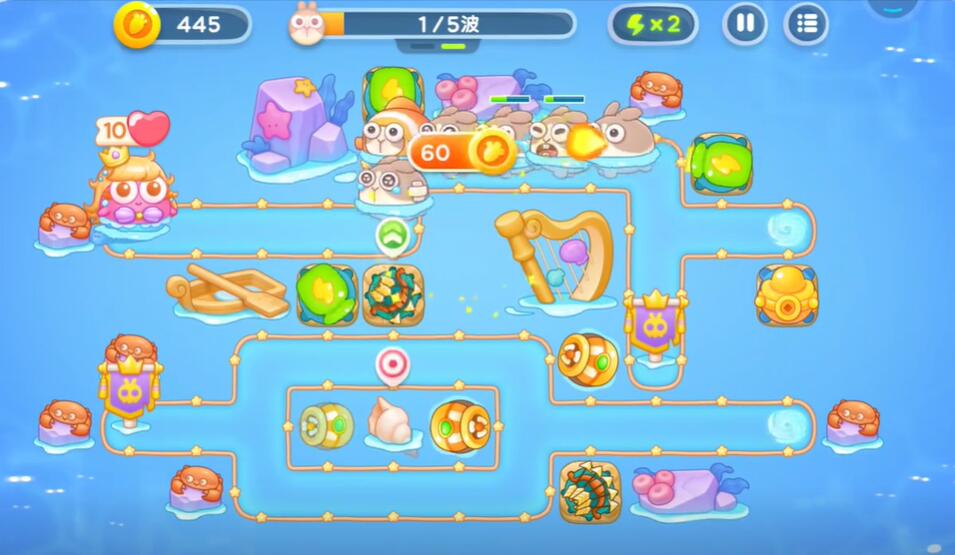 保卫萝卜4海的闺女第16关攻略