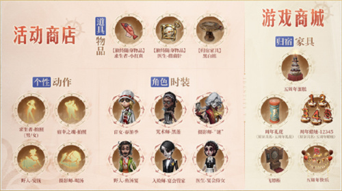 第五人格六周年庆返场哪些时装