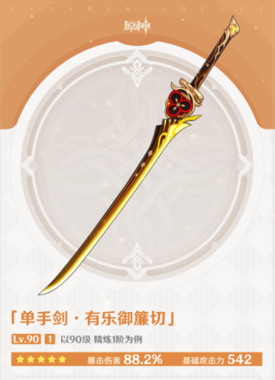 原神有乐御簾切适合谁