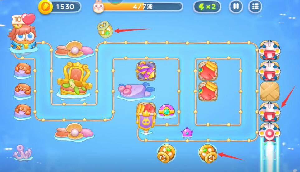 《保卫萝卜4》海的闺女80关攻略