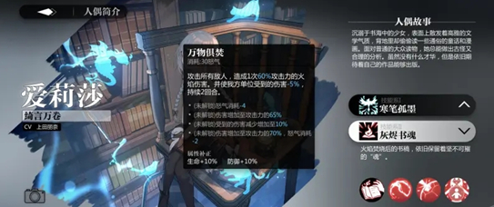 《灵魂潮汐》火系爱莉莎技能强度介绍