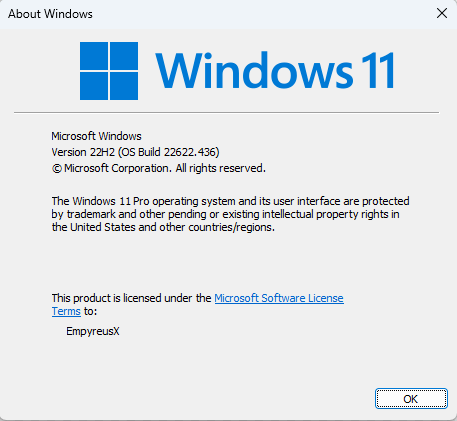 Windows  11 22622.436 微软中文原版镜像