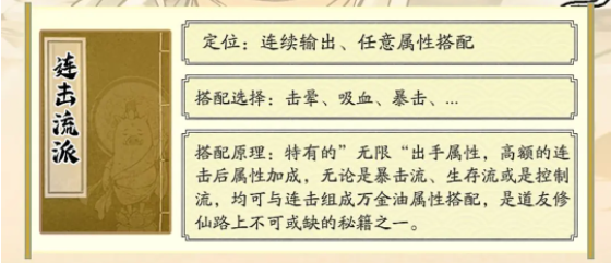 寻道大千连击流怎么玩