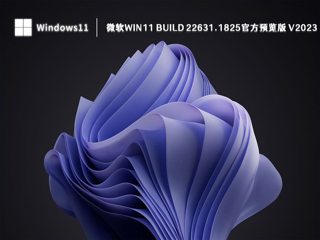 微软Win11 Build 22631.1825官方预览版正式版_微软Win11 Build 22631.1825官方预览版最新版本