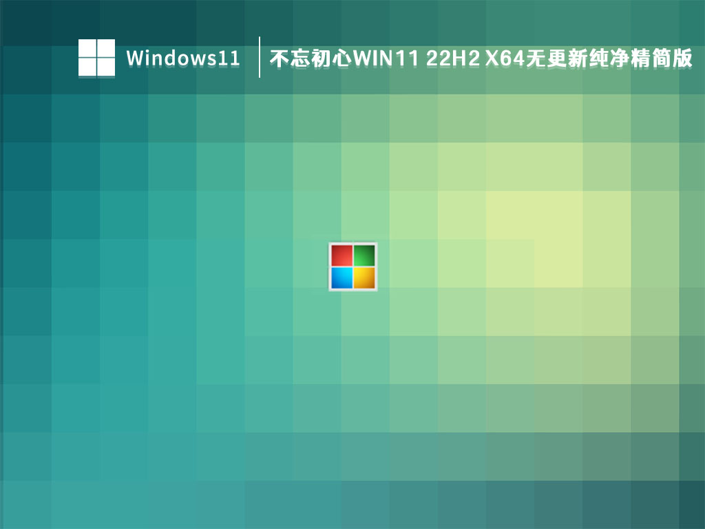 不忘初心Win11 22H2 X64无更新纯净精简版简体中文版_不忘初心Win11 22H2 X64无更新纯净精简版家庭版最新版
