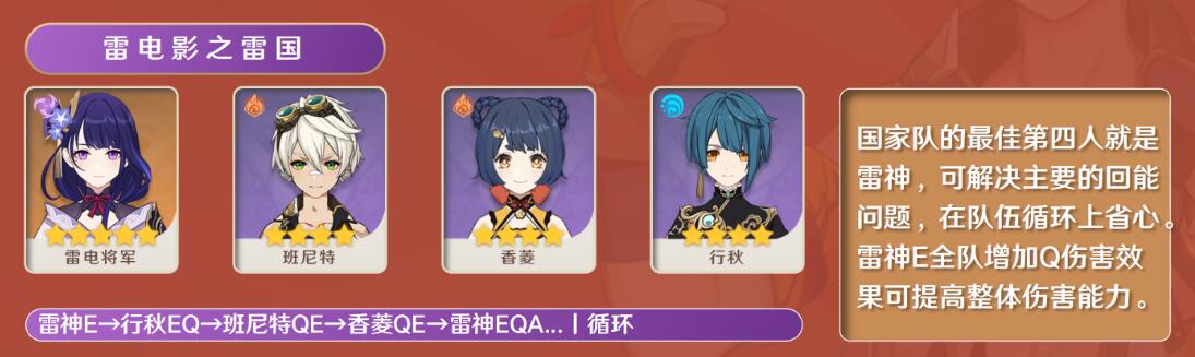 原神班尼特阵容搭配推荐