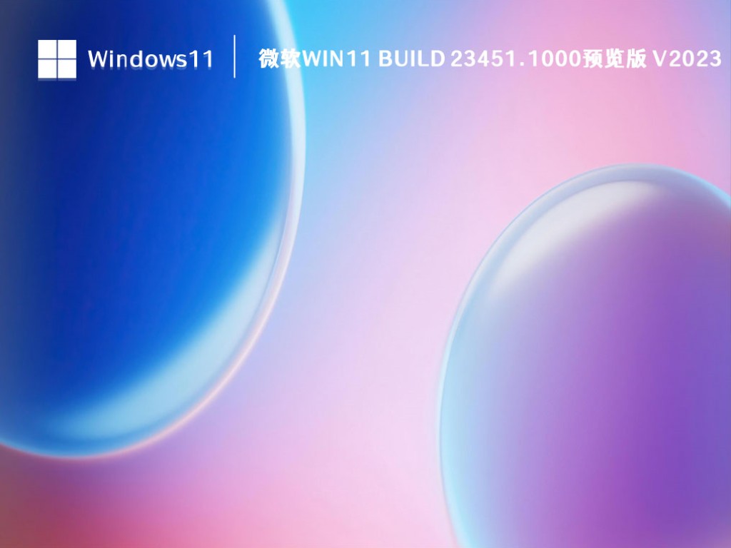 微软Win11 Build 23451.1000预览中文版完整版下载_微软Win11 Build 23451.1000预览版专业版