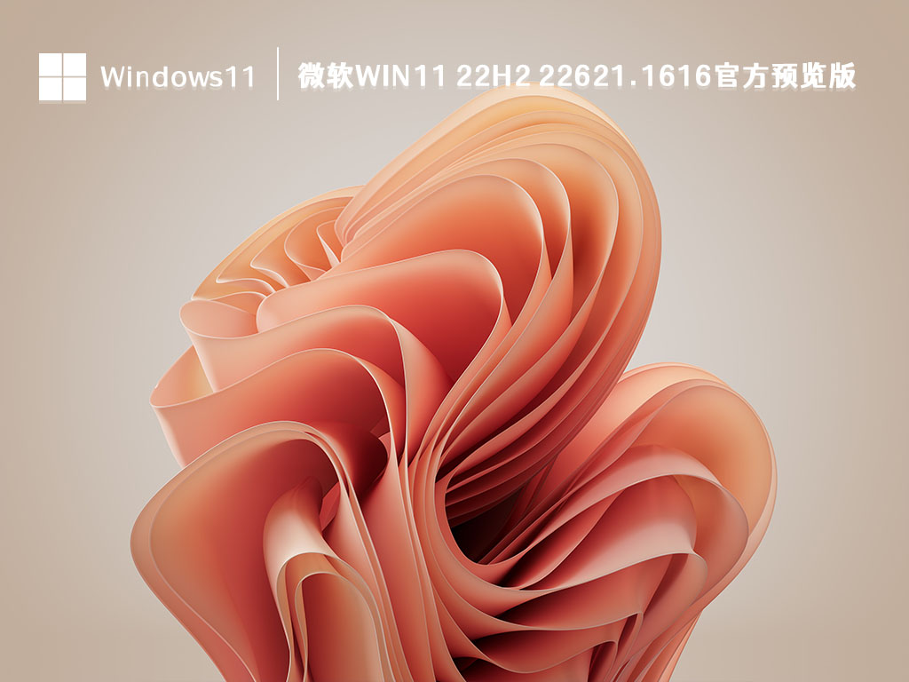 微软Win11 22H2 22621.1616官方预览版简体中文版_Win11 22H2 22621.1616官方预览版专业版