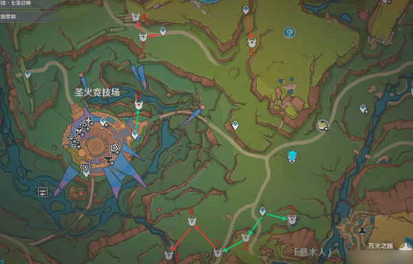 原神龙冠武士的金哨位置在哪里 龙冠武士的金哨收集路线[多图]图片4