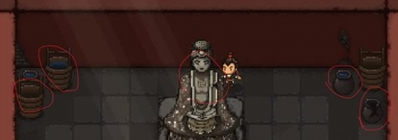 庙内道具分布图