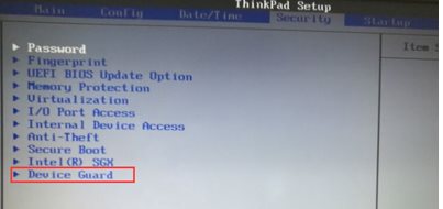 联想ThinkPad笔记本BIOS中secure  boot(安全启动)关闭不了解决方法