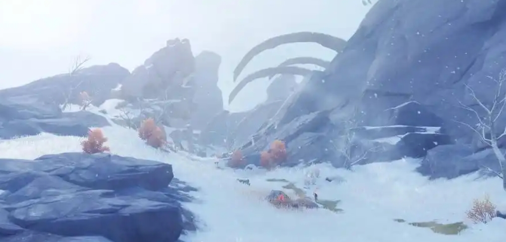 原神雪山中间洞怎么过