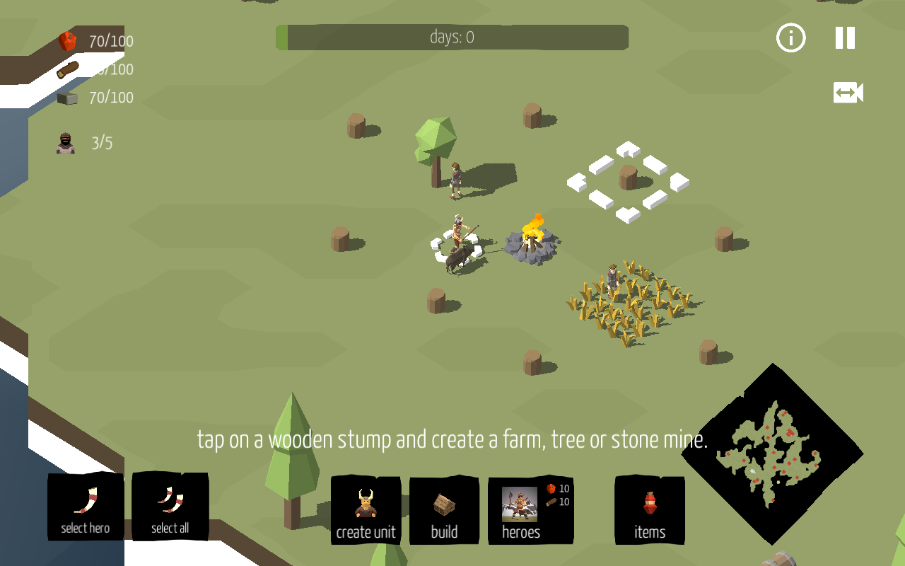 北欧海盗村RTS解锁全部英雄版