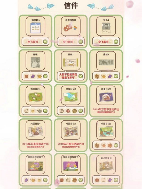 动物餐厅信件攻略最全最新分享